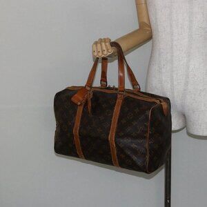 LOUIS VUITTON Monogram Sac Souple 35 Boston Bag